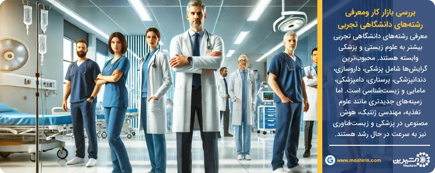 بررسی بازار کار ومعرفی رشتههای دانشگاهی تجربی