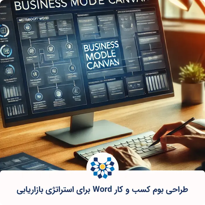 طراحی بوم کسب و کار Word برای استراتژی بازاریابی