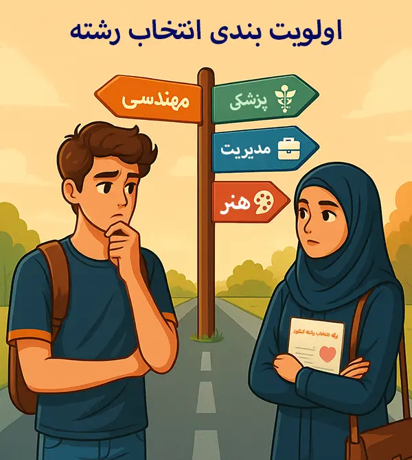 اولویت بندی انتخاب رشته کنکور و دانشگاه
