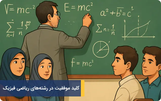 کلید موفقیت در رشته های ریاضی فیزیک