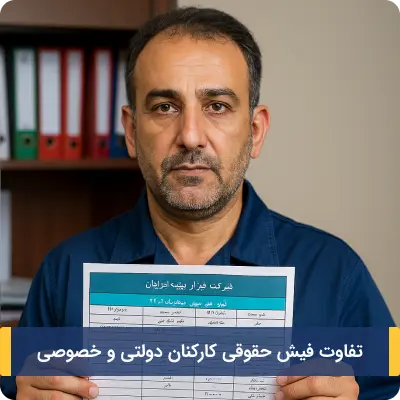 تفاوت فیش حقوقی کارکنان دولتی و خصوصی