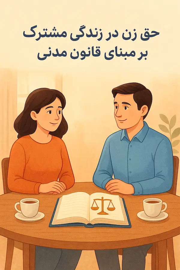 حق زن در زندگی مشترک بر مبنای قانون مدنی