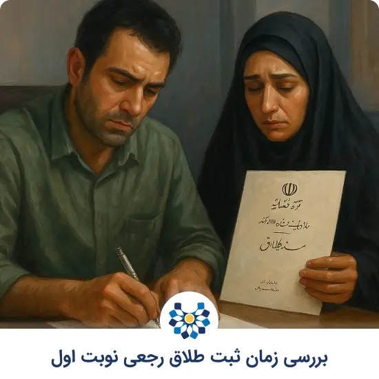 بررسی زمان ثبت طلاق رجعی نوبت اول