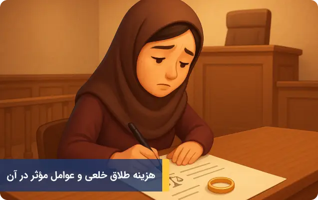 هزینه طلاق خلعی