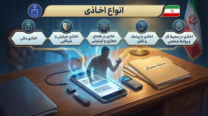 انواع جرم اخاذی
