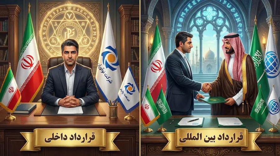 تفاوت قرارداد داخلی و بین‌المللی