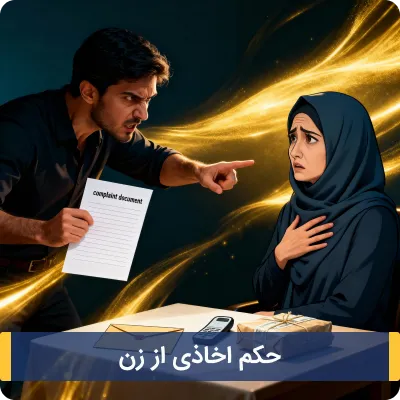 حکم اخاذی از زن