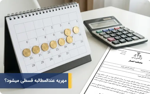 مهریه عندالمطالبه قسطی میشود