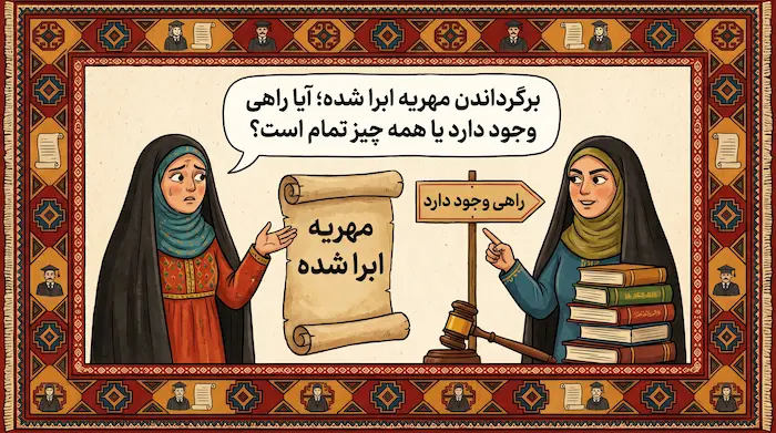 برگرداندن مهریه ابرا شده: آیا راهی هست؟