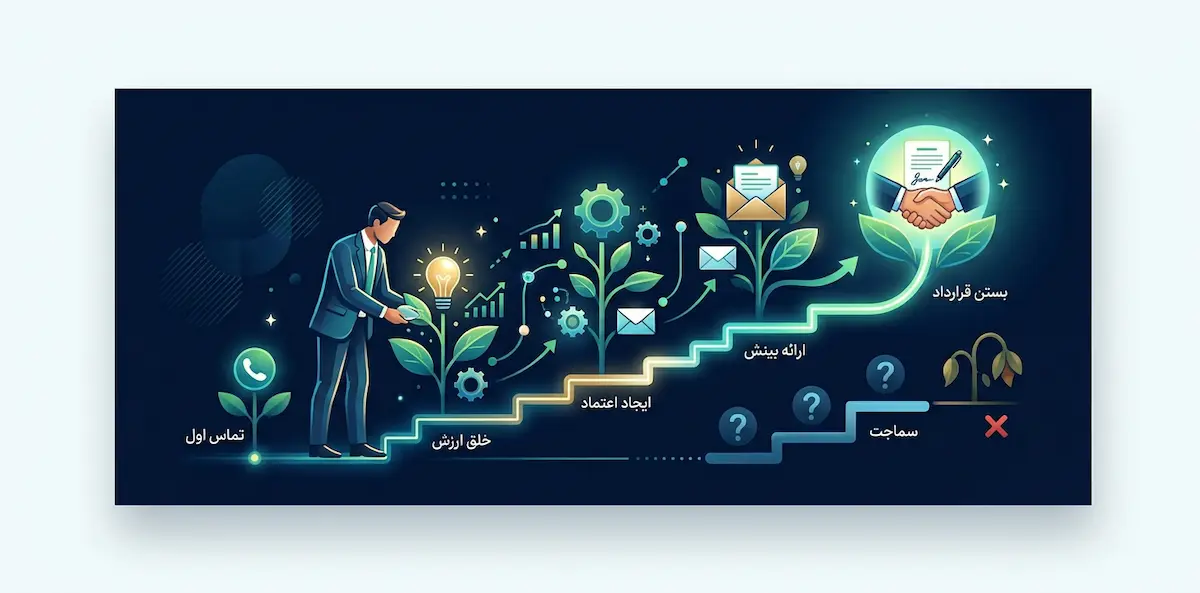 بررسی نقش و اهمیت پیگیری در مهارتهای فروشندگی