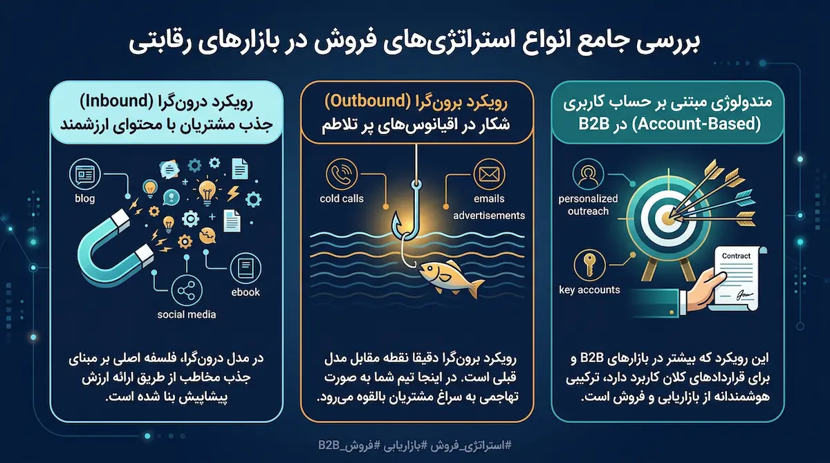 بررسی جامع انواع استراتژی های فروش در بازار رقابتی