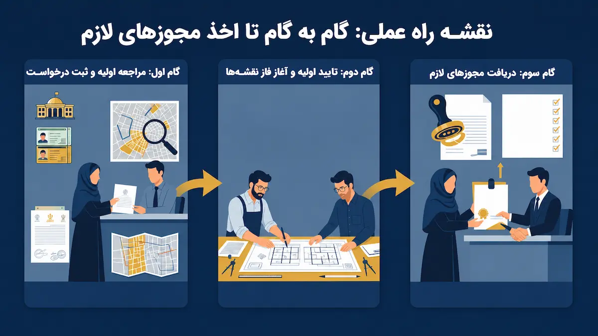 نقشه راه برای مجوزهای لازم تغییر کاربری