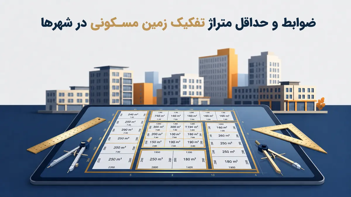 ضوابط و حداقل متراژ تفکیک زمین سنددار در شهرها