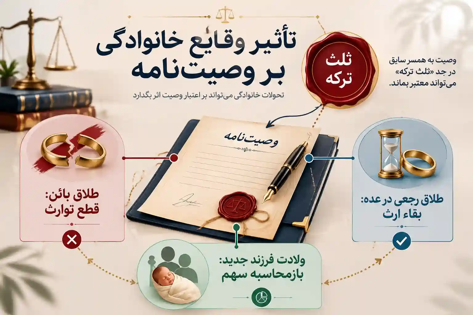 تاثیر مشکلات خانوادگی بر وصیت نامه