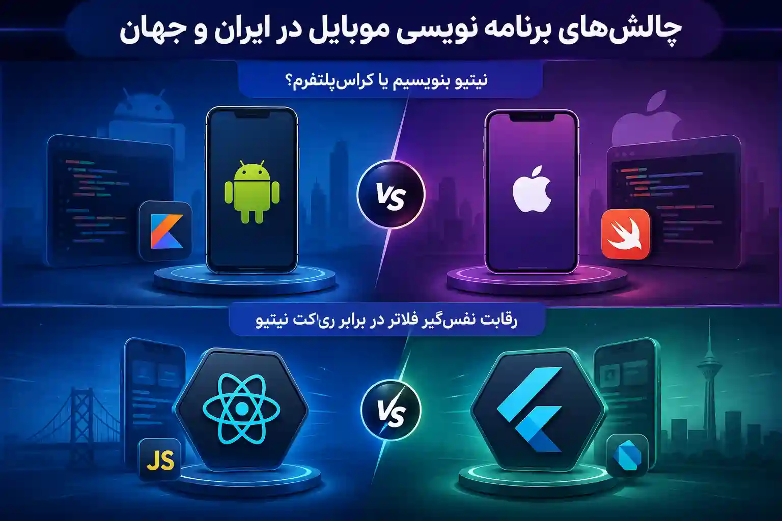 جالش زبان برنامه نویسی موبایل