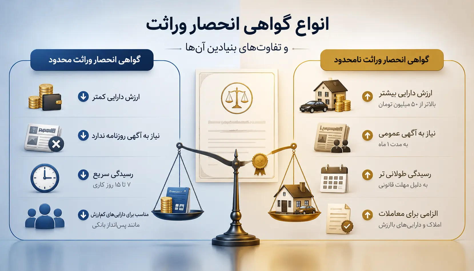 مراحل گواهی انحصار وراثت