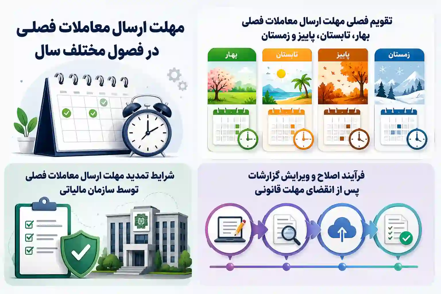 مهلت ارسال معاملات فصلی