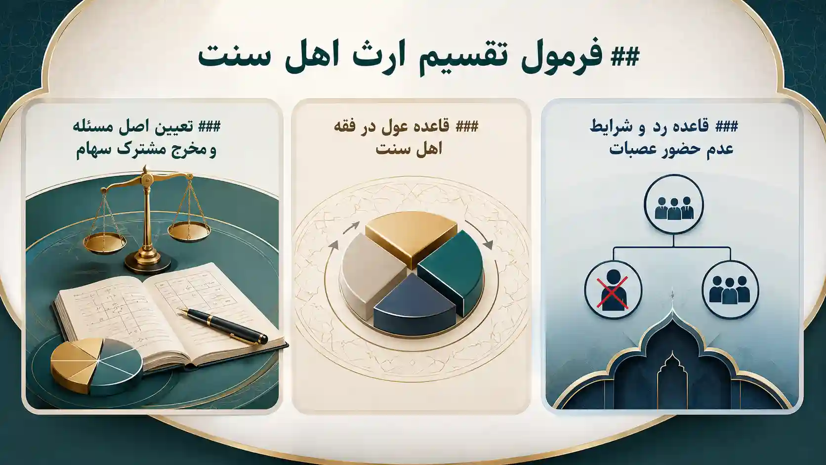 فرمول تقسیم ارث اهل سنت