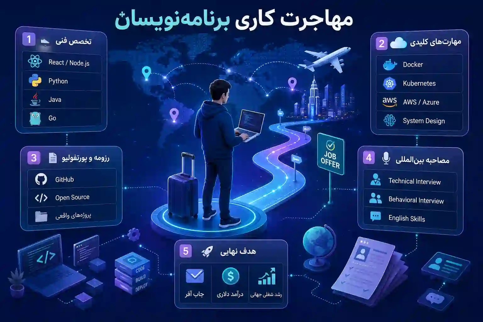 مهاجرت کاری برنامه نویسان