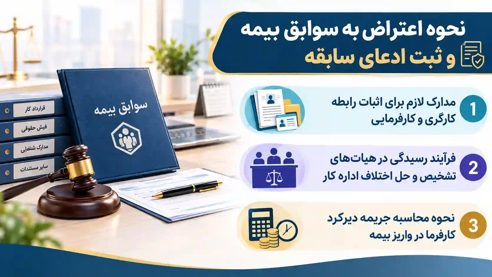 نحوه اعتراض به سوابق بیمه