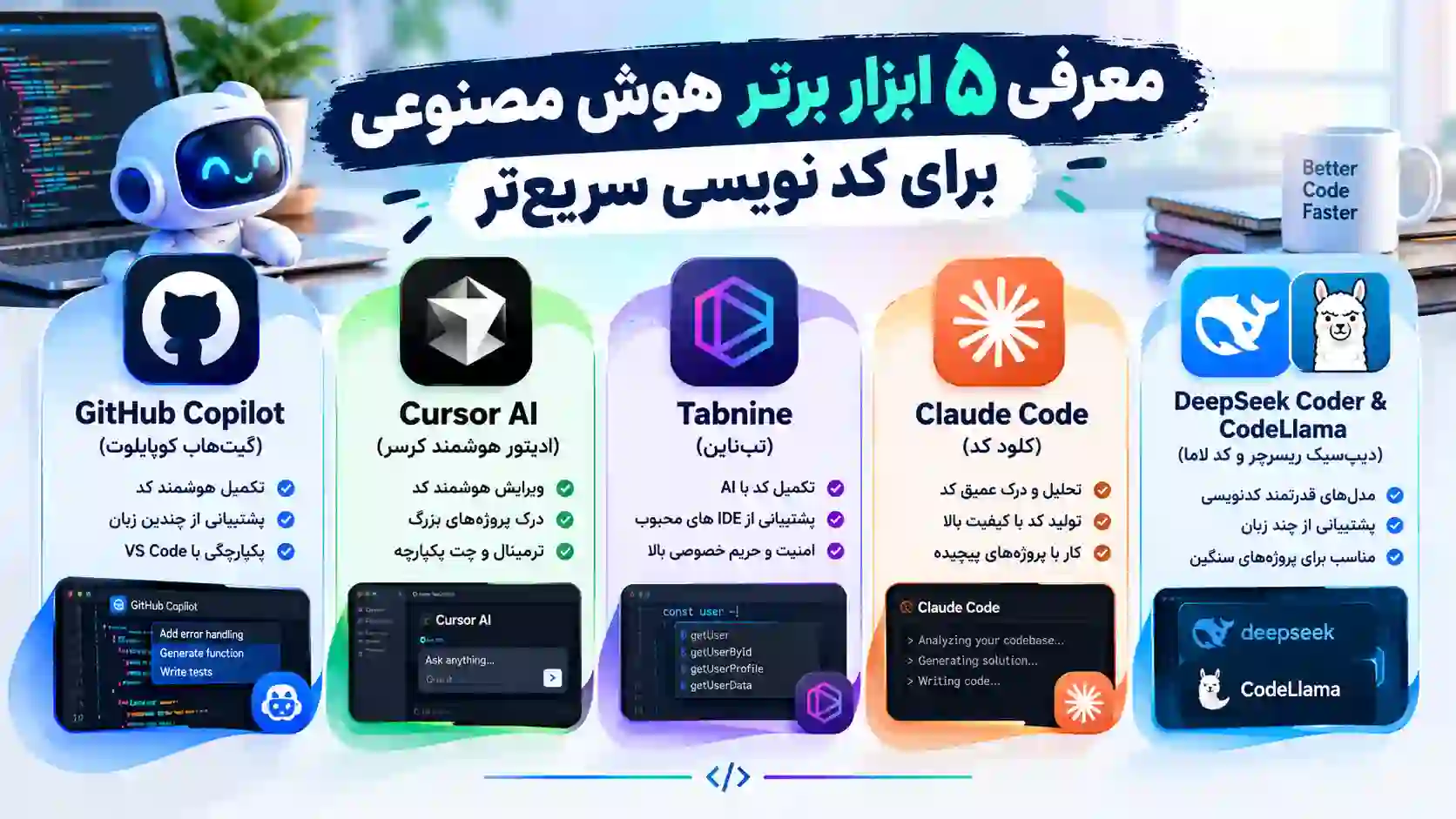 ابزار هوش مصنوعی برای کدنویسی