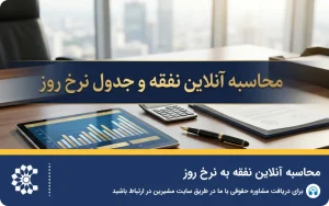 محاسبه آنلاین نفقه و جدول نرخ روز