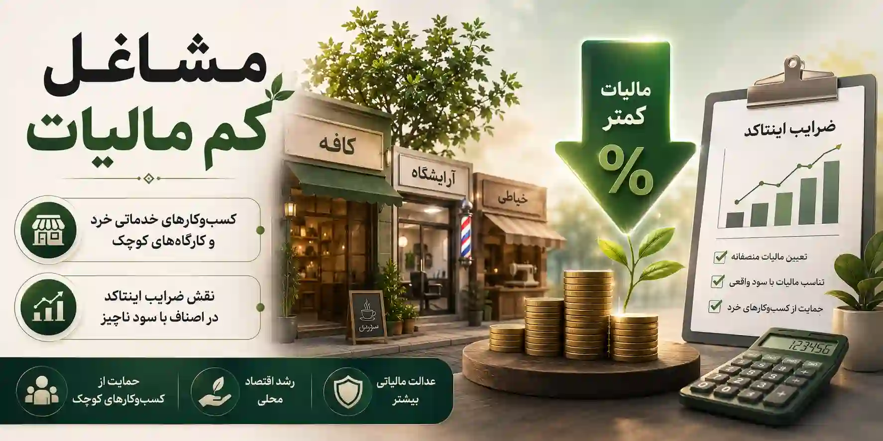 مشاغل کم مالیات